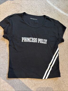 Princess Polly Black Baby Tee